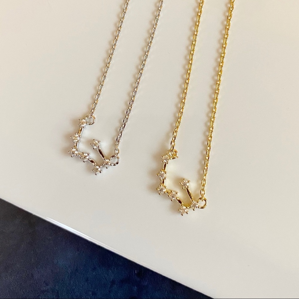 2 Taurus Zodiac 18k White/Yellow GP Necklaces - Picture 9 of 9